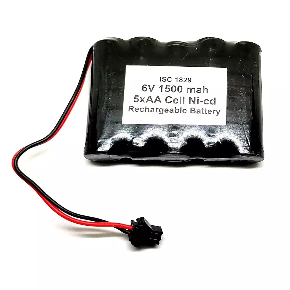 invento-rechargeable-battery-5-cell-aa-ni-cd-6-v-output-voltage-1500-mah-with-6-v2-a-dc-adaptor-charger-charger-cable-isc-1829-z