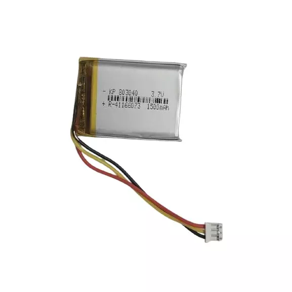 KP Original 1500 mAh Lithium Polymer Rechargeable Battery 3.7 V with 3 Pin Connector for RC Toys, Bluetooth, Drone, DIY, MP3,DVD, 803040