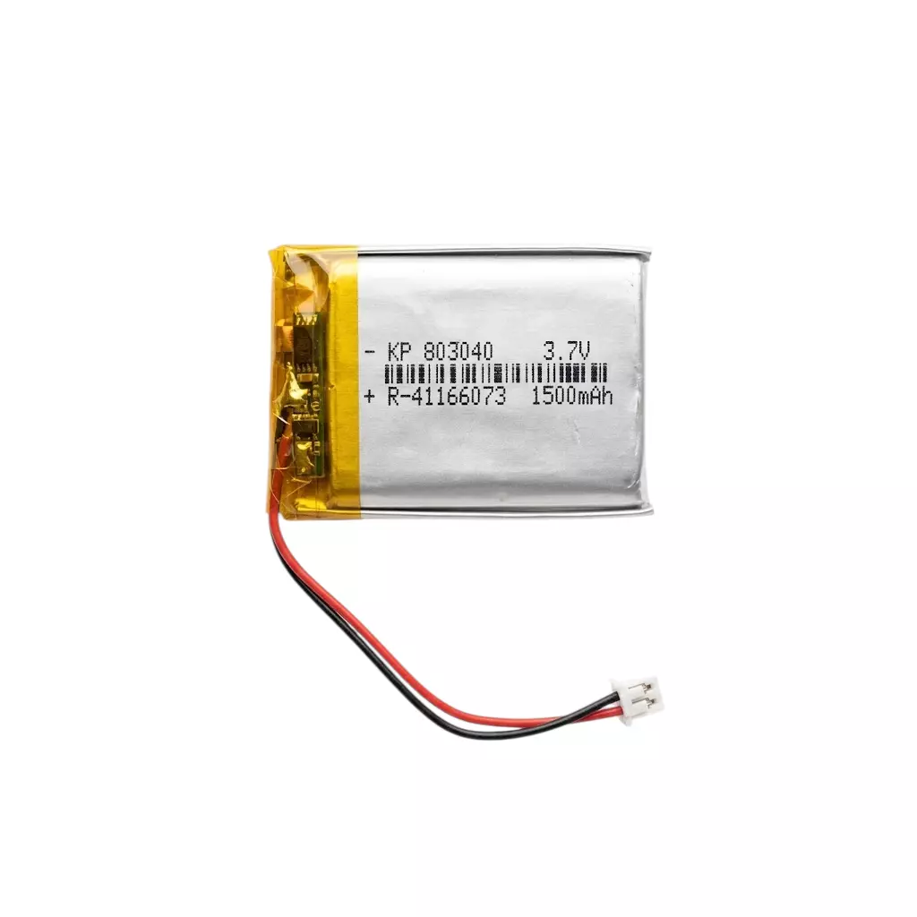 KP Original 1500 mAh Lithium Polymer Rechargeable Battery 3.7 V with 2 Pin Connector for RC Toys, Bluetooth, Drone, DIY, MP3,DVD, 803040