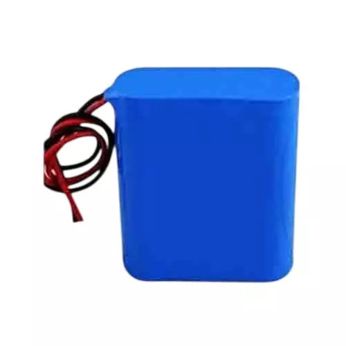 LRSA Lithium-Ion Rechargeable Battery 6-Cell 6000 mAh Capacity 12 V Voltage with BMS Protection, Blue