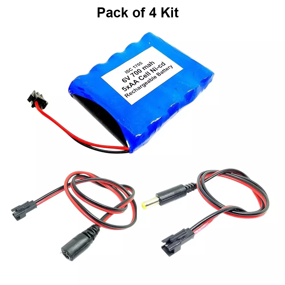 invento-ni-cd-rechargeable-battery-pack-700-mah-12v-x-5-aa-cell-with-55-mm-dc-male-dc-female-jack-plug-500-mm-long-wire-isc-1705-mf2-pack-of-4-kit
