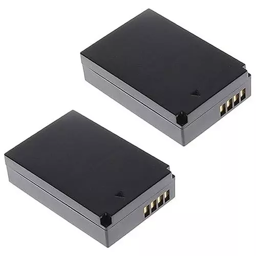 LRSA Lithium-Ion Battery Rechargeable 1600 mAh Capacity 7.4 V Voltage, Black (Pack of 2 Pcs)