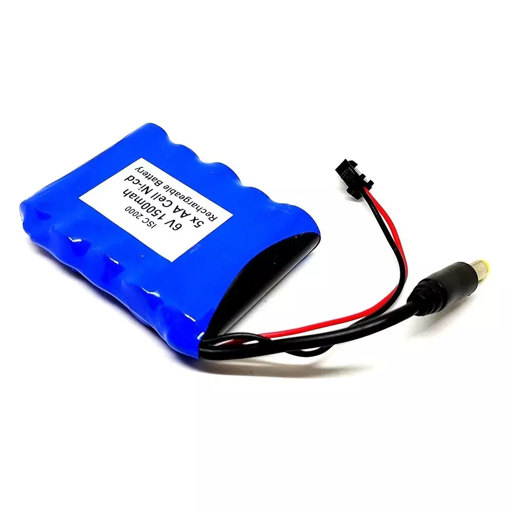 invento-rechargeable-battery-pack-5-cell-ni-cd-6-v-output-voltage-1500-mah-with-55-mm-male-dc-jack-75-v2-a-dc-adaptor-charger-cable-isc-2000-z1-pack-of-2-kit