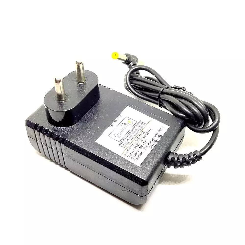 invento-rechargeable-battery-pack-ni-cd-12-v-x-4-aa-cell-5-v-1000-mah-with-55-mm-male-dc-jack-6-v-charger-charger-cable-isc-1995-z-pack-of-1-kit
