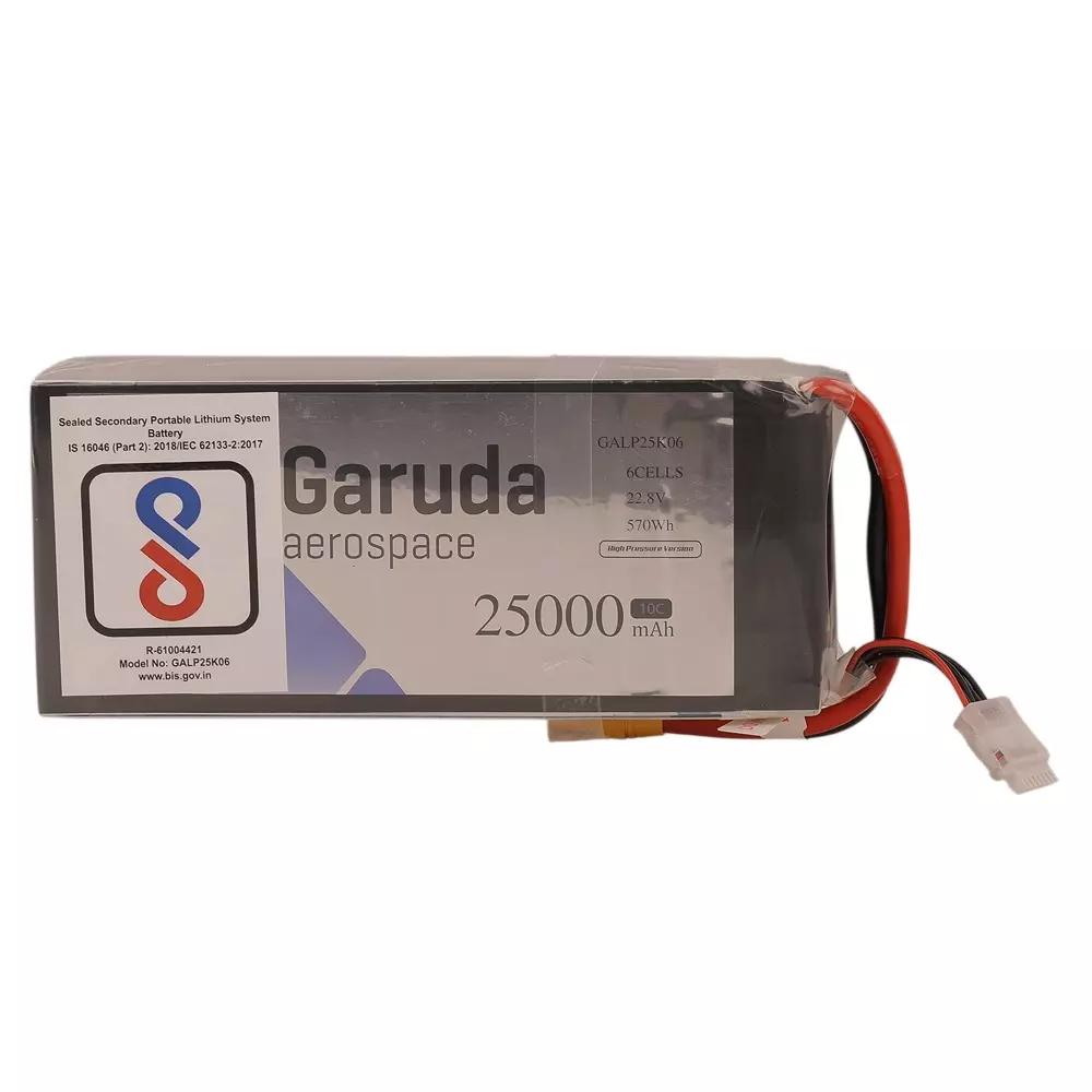 Garuda Aerospace 25000 mAh Battery 6 Cells 22.8 V for Drones