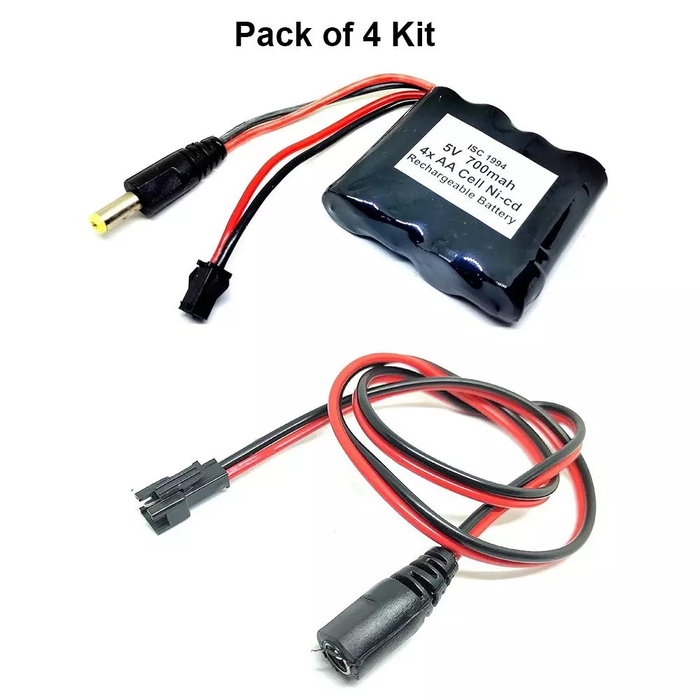 invento-rechargeable-battery-pack-ni-cd-12-v-x-4-aa-cell-5-v-700-mah-with-55-mm-male-dc-jack-55-mm-female-dc-jack-plug-wire-isc-1994-f2-pack-of-4-kit
