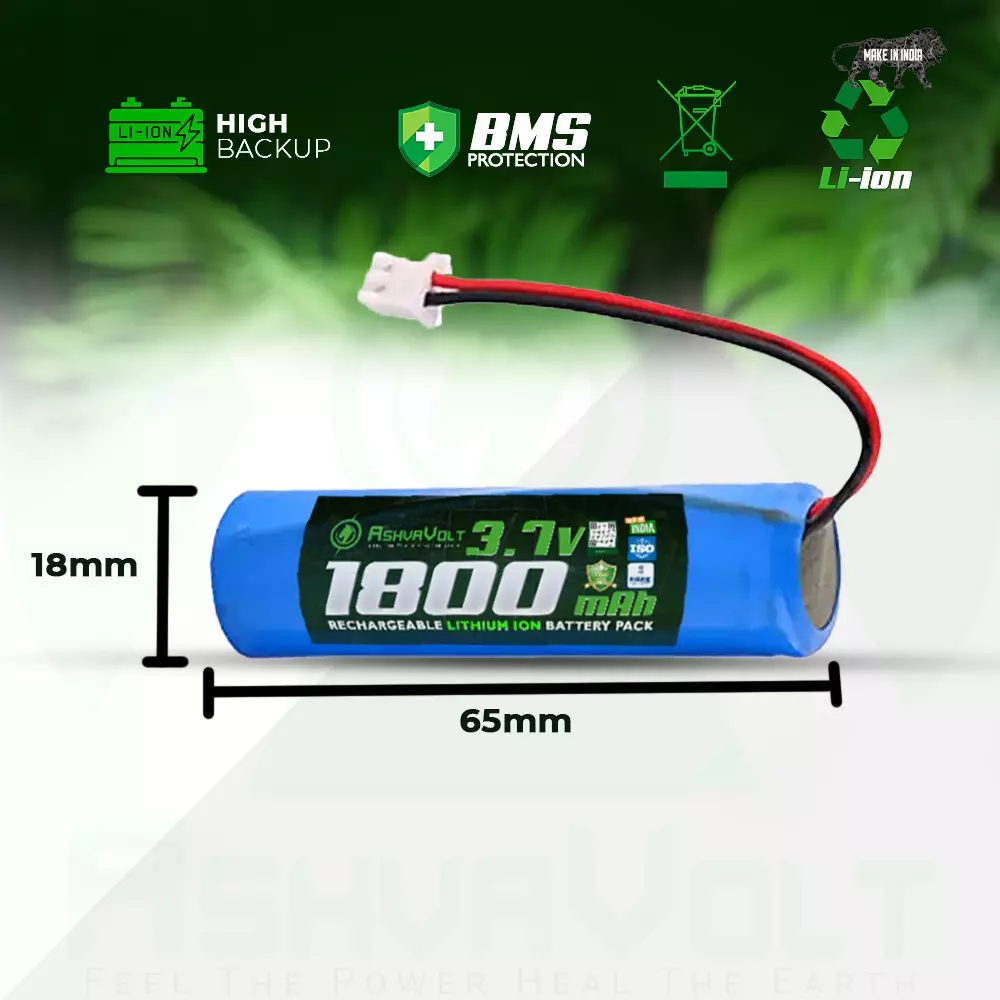 ashvavolt-18650-rechargable-lithium-battery-pack-with-1s-1p-bms-over-discharge-short-circuit-protection-37-v-and-1800-mah-ashv-37v18ah-nmc
