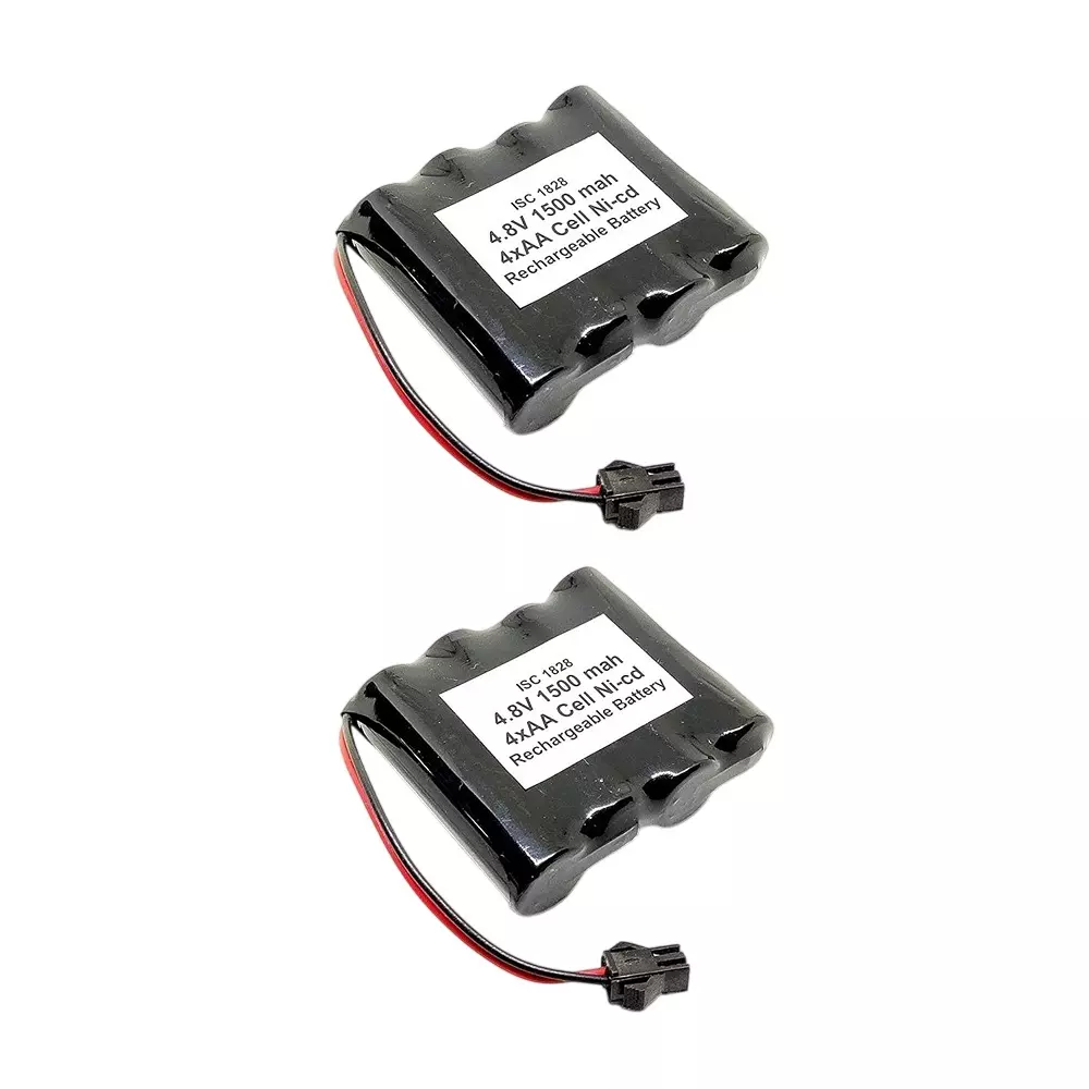 Invento Ni-Cd Rechargeable Battery Pack 1500 mAh Capacity 1.2V x 4 AA Cell, ISC 1828-1 (Pack of 2 Pcs)