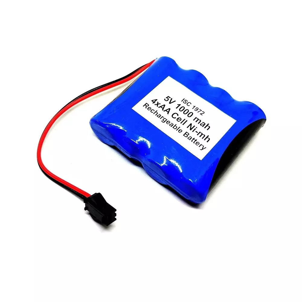 Invento Ni-mh Rechargeable Battery Pack 1000 mAh Capacity 1.2V x 4 AA Cell, ISC 1972-N