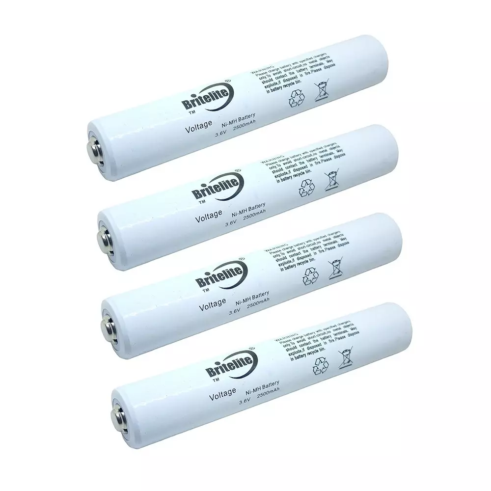 Invento Ni-mh Rechargeable Battery Cell 2500 mAh Capacity 3.6 V Voltage 23x127 mm, ISC 661-2Y (Pack of 4 Pcs)