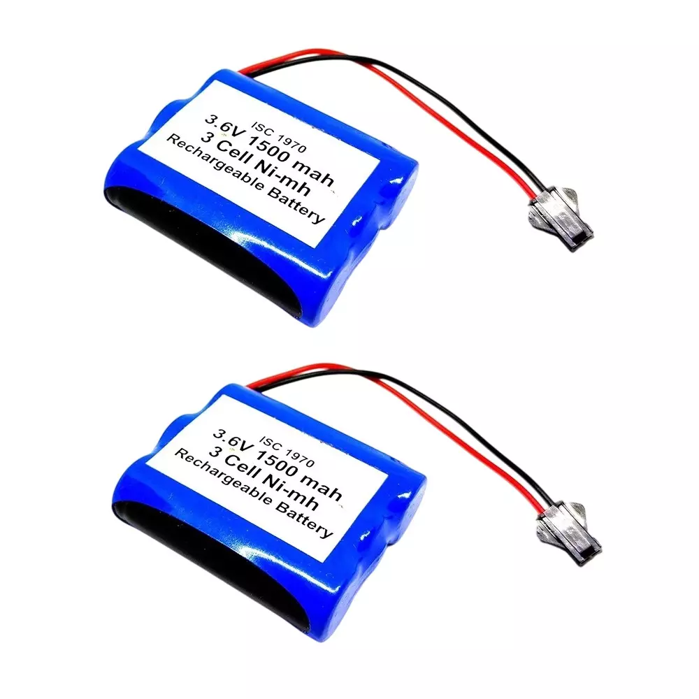 Invento Ni-mh Rechargeable Battery Pack 1500 mAh Capacity 1.2V x 3 AA Cell, ISC 1970-1 (Pack of 2 Pcs)