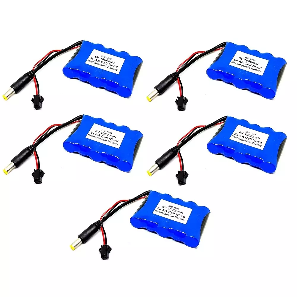 invento-ni-cd-rechargeable-battery-pack-1000-mah-12v-x-5-aa-cell-with-55-mm-male-dc-jack-adaptor-port-isc-1999-3-pack-of-5-kit