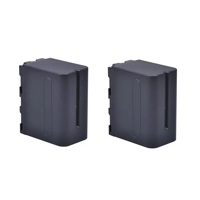 LRSA NX100 Series Video Camera Battery Lithium-Ion 44800 mAh 7.2 Wh Black, NP F980 (Pack of 2 Pcs)