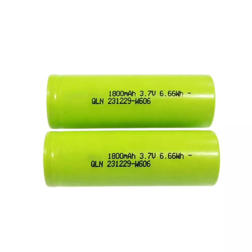 LRSA Lithium-Ion Battery Rechargeable 1800 mAh Capacity 3.7 V Voltage, Green (Pack of 2 Pcs)