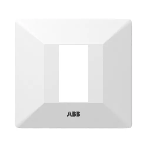ABB LIORA Plate 1 Module Plastic 240 V AC Rated Voltage White for Home & Office Use, 1SYK100001A2443