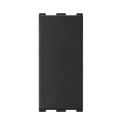 Anchor Roma Urban Blank Plate 1 Module Black for Homes, Offices & Commercial Use, 66604B