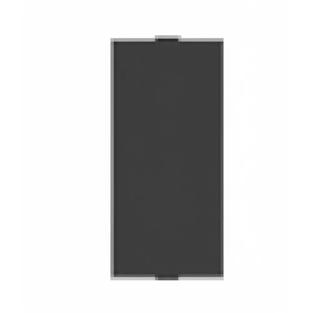 K9 Blank Plate 1 Module Black, 9037 (Pack of 100)