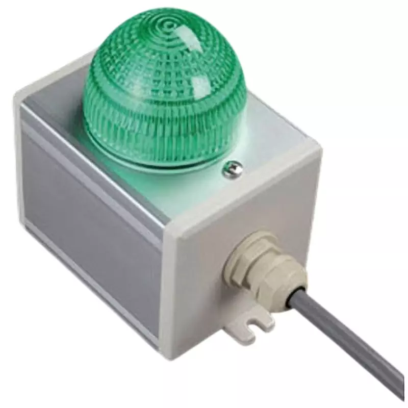 SUS Control Box Dust proof Applicable Standard Resin Cap Green Illuminated Colors, NEC-126