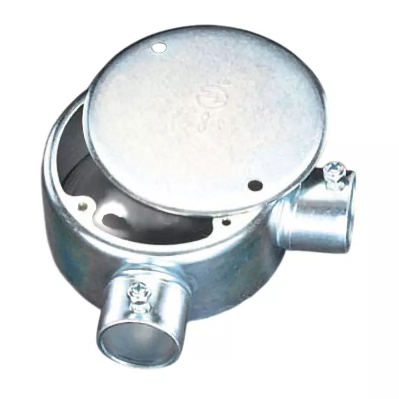 Esco Exposed Box E31 Nominal Size Φ100 x44 mm Size Right angle 2-way outlet, PSE mark Specifications, EA940CS-23