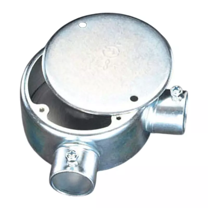 Esco Exposed Box E19 Nominal Size Φ89 x40 mm Size Right angle 2-way outlet, PSE mark Specifications, EA940CS-21