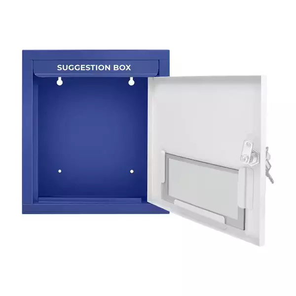 mahakal-suggestion-box-with-lock-key-blue-white-square-shape-metal-32-cm-height-wall-mounted-for-collage-office-hospital-use