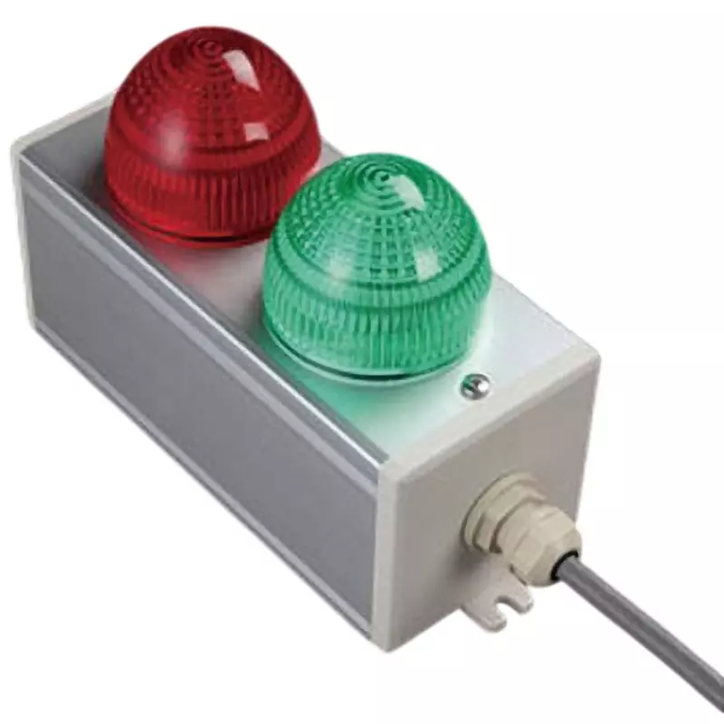 SUS Control Box Dust proof Applicable Standard Resin Cap Green + Red Illuminated Colors, NEC-226