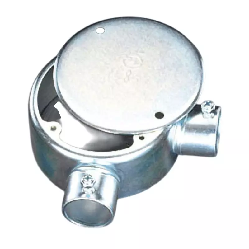 Esco Exposed Box E25 Nominal Size Φ89 x40 mm Size Right angle 2-way outlet, PSE mark Specifications, EA940CS-22