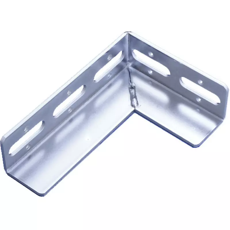 Kameda Denki L-Shaped Bracket M8.M10.W3/8 Compatible Bolt 0.41 kg Mass Unichrome Surface Finish Type, LB-0-UN