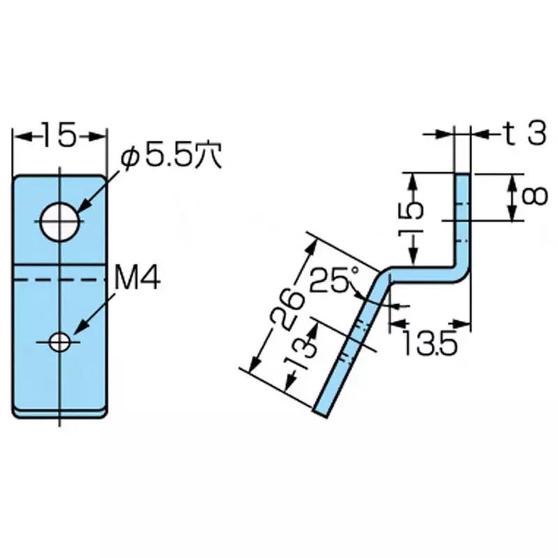 kameda-denki-mounting-bracket-s-2m-3c-pack-of-10