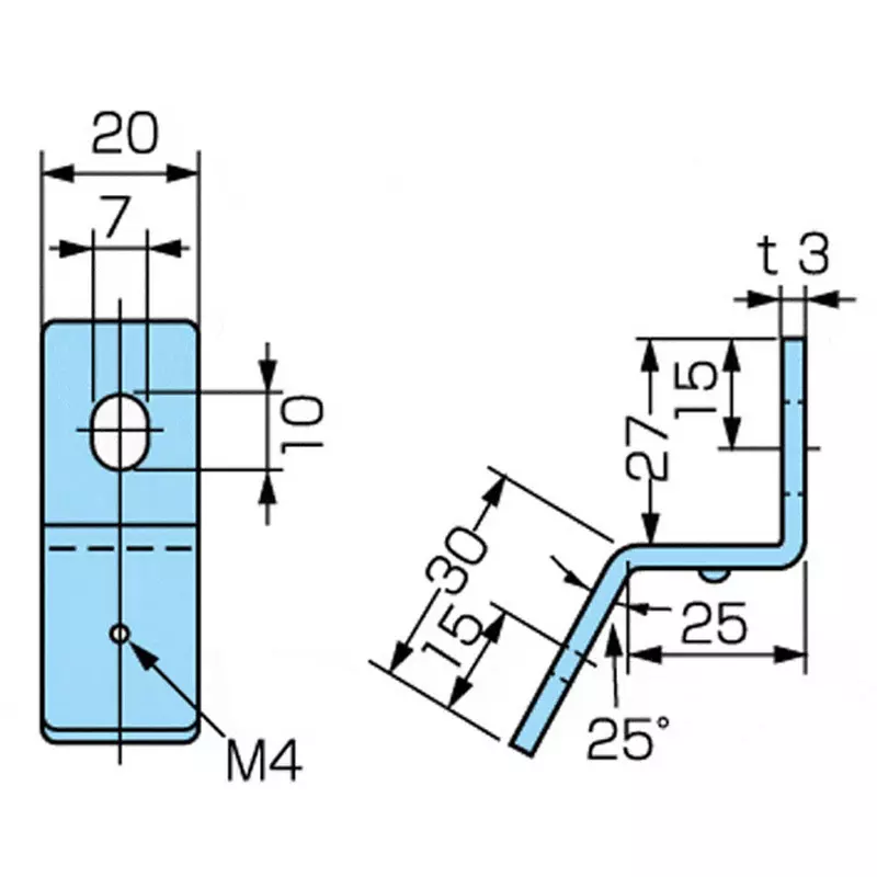 kameda-denki-mounting-bracket-s-3-25-pack-of-10