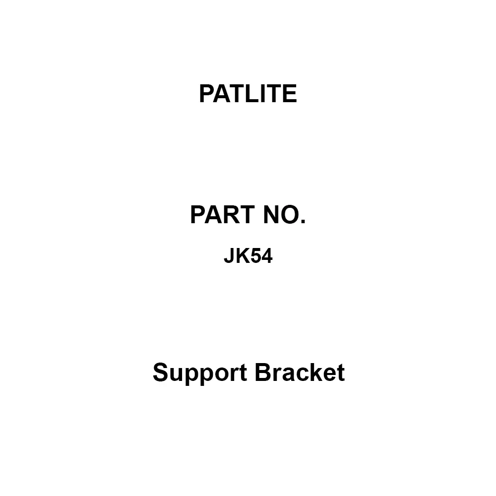 PATLITE Support Bracket 12 mm(B) Connection To Equipment Small Specifications, JK54 (Pack of 100)
