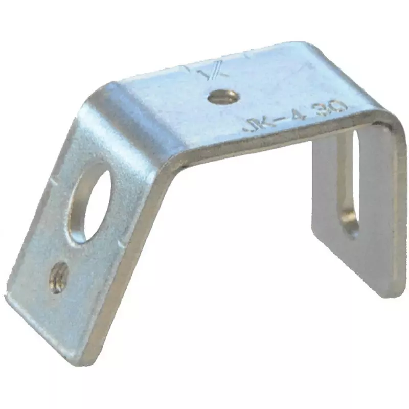 Kameda Denki Mounting Bracket 25.0 Inclination Angle Slot 5.2 x 15 mm Mounting Hole M4 Mounting Screw Diameter, JK-430-3C (Pack of 10)