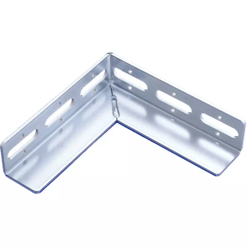 Kameda Denki L-Shaped Bracket M8.M10.W3/8 Compatible Bolt 0.51 kg Mass Unichrome Surface Finish Type, LB-1-UN