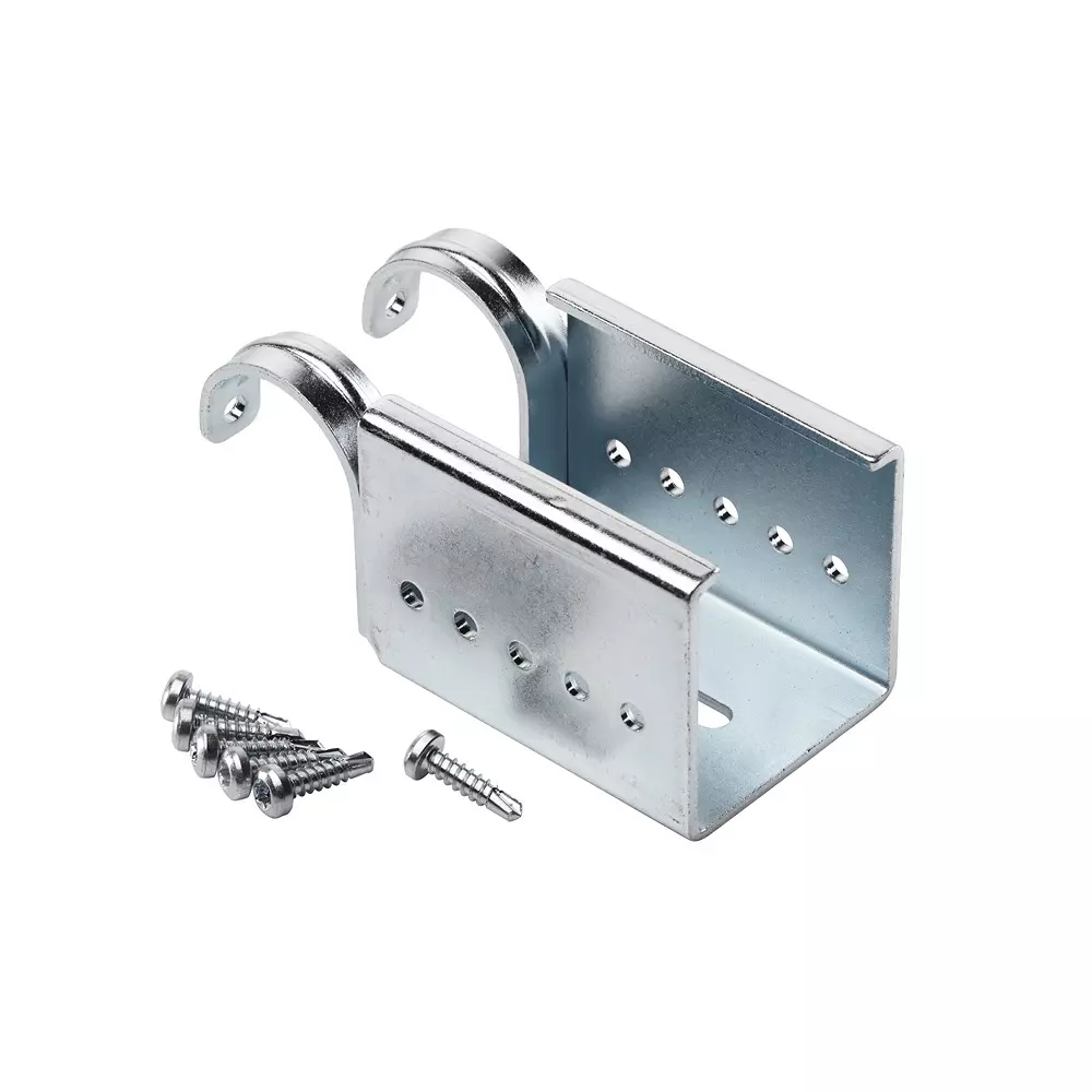 RS PRO Guide Rail Bracket Steel 44 mm 60 mm, 2299205 (Pack of 10 Pcs)