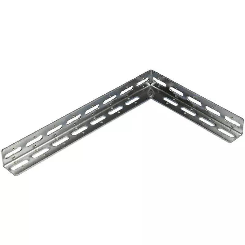 Kameda Denki L-Shaped Bracket M8.M10.W3/8 Compatible Bolt 0.81 kg Mass Unichrome Surface Finish Type, LB-4WP-UN