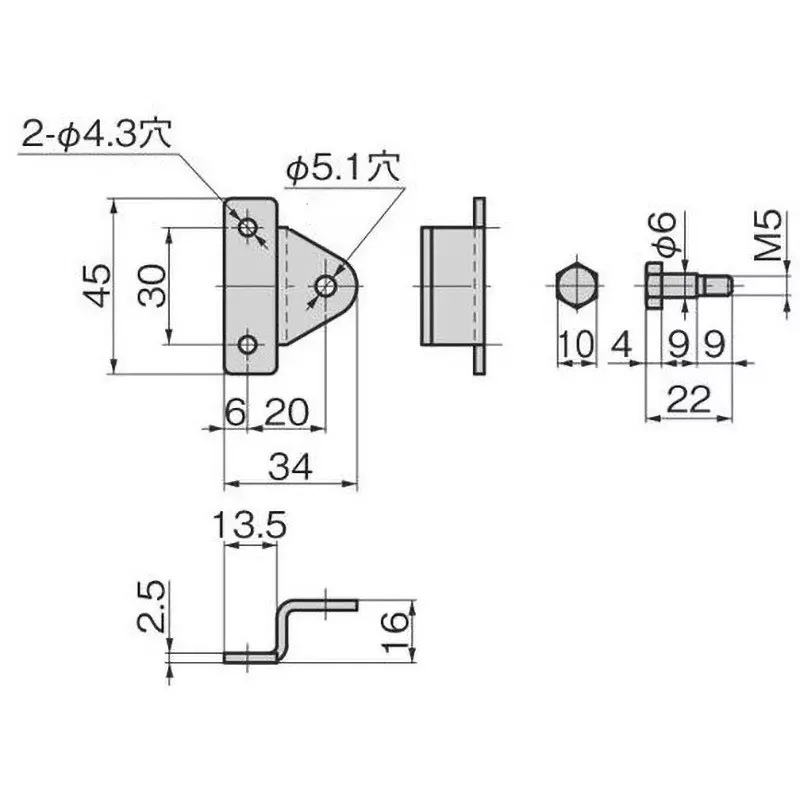 TAKIGEN Bracket for B-489 / B-499, B-489-B-2