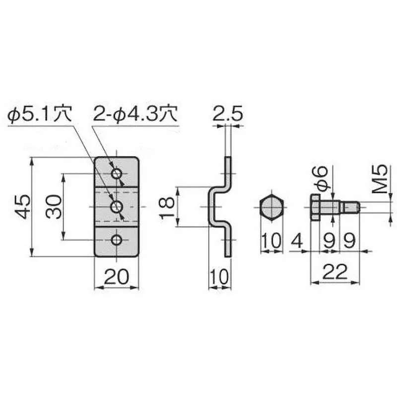 TAKIGEN Bracket for B-489 / B-499, B-489-C-2