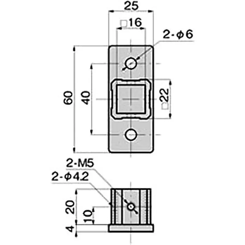 TAKIGEN Stainless Steel Pipe Joint Bracket, A-1219-2-4