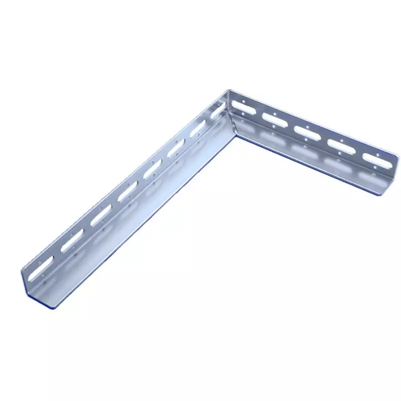 Kameda Denki L-Shaped Bracket M8.M10.W3/8 Compatible Bolt 1.1 kg Mass Unichrome Surface Finish Type, LB-4-UN