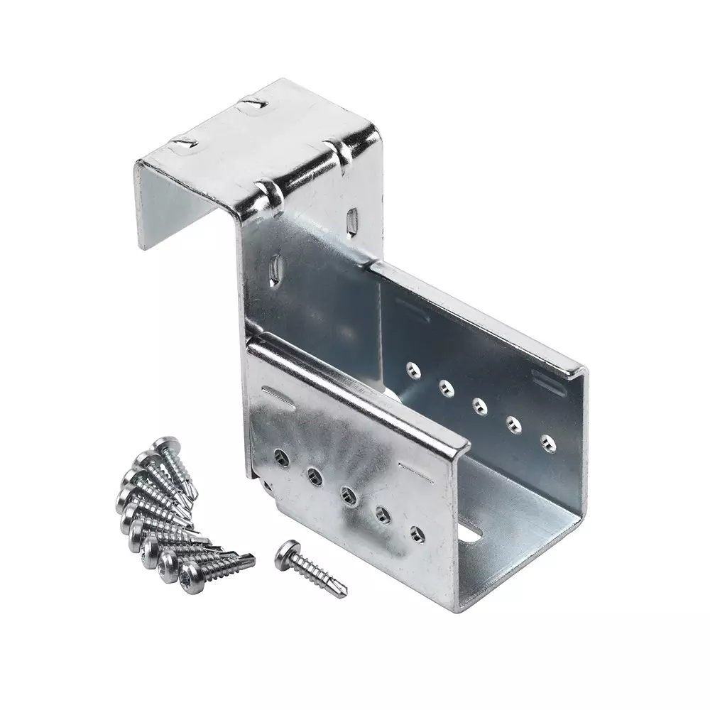 RS PRO Guide Rail Bracket Steel 78.7 mm 44 mm 92.8 mm, 2299200 (Pack of 10 Pcs)
