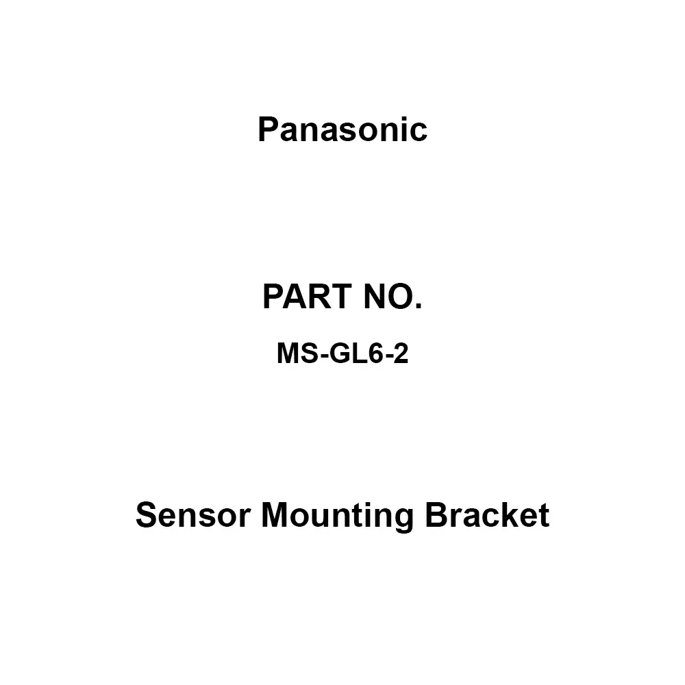 Panasonic Sensor Mounting Bracket Specifications R2 Bending Radius, MS-GL6-2