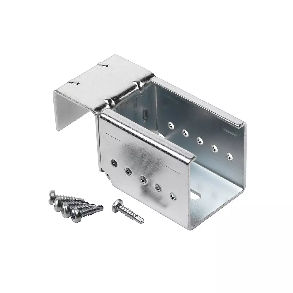 RS PRO Guide Rail Bracket Steel 78.7 mm 44 mm 92.8 mm, 2299199 (Pack of 10 Pcs)