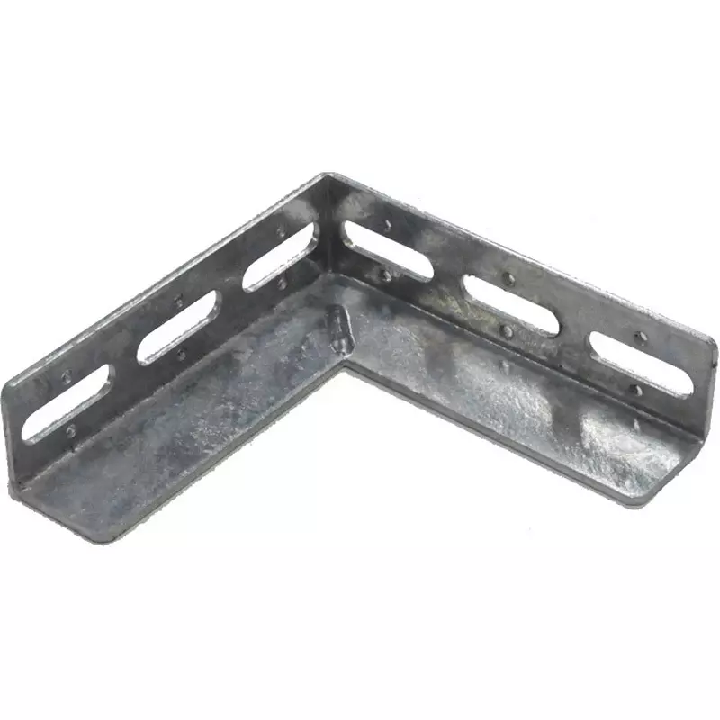 Kameda Denki L-Shaped Bracket M8.M10.W3/8 Compatible Bolt 0.51 kg Mass Hot-dip galvanized Surface Finish Type, LB-1-Zn
