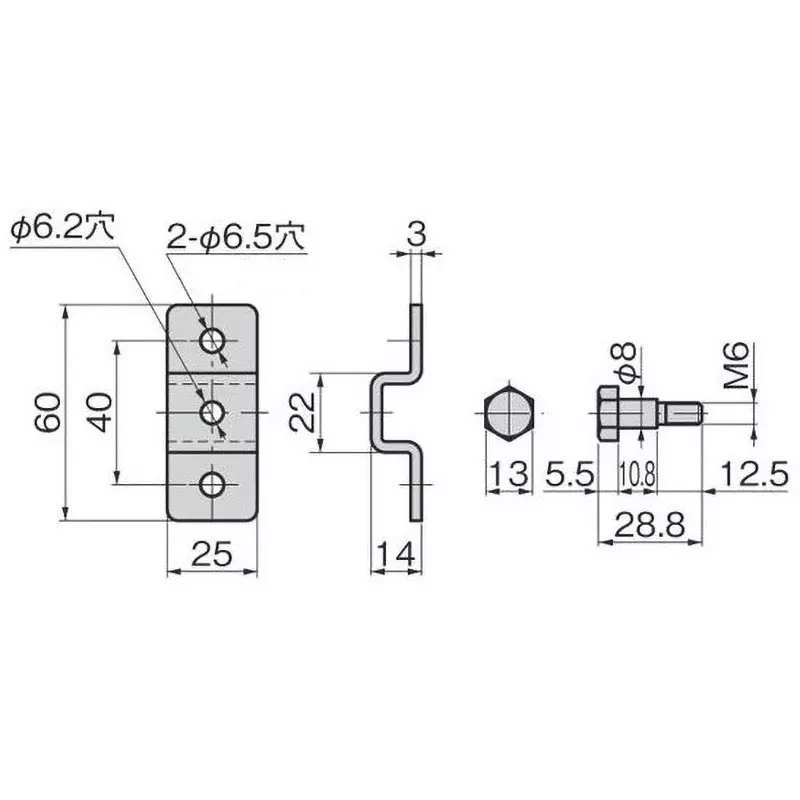 TAKIGEN Bracket for B-489 / B-499, B-489-C-1