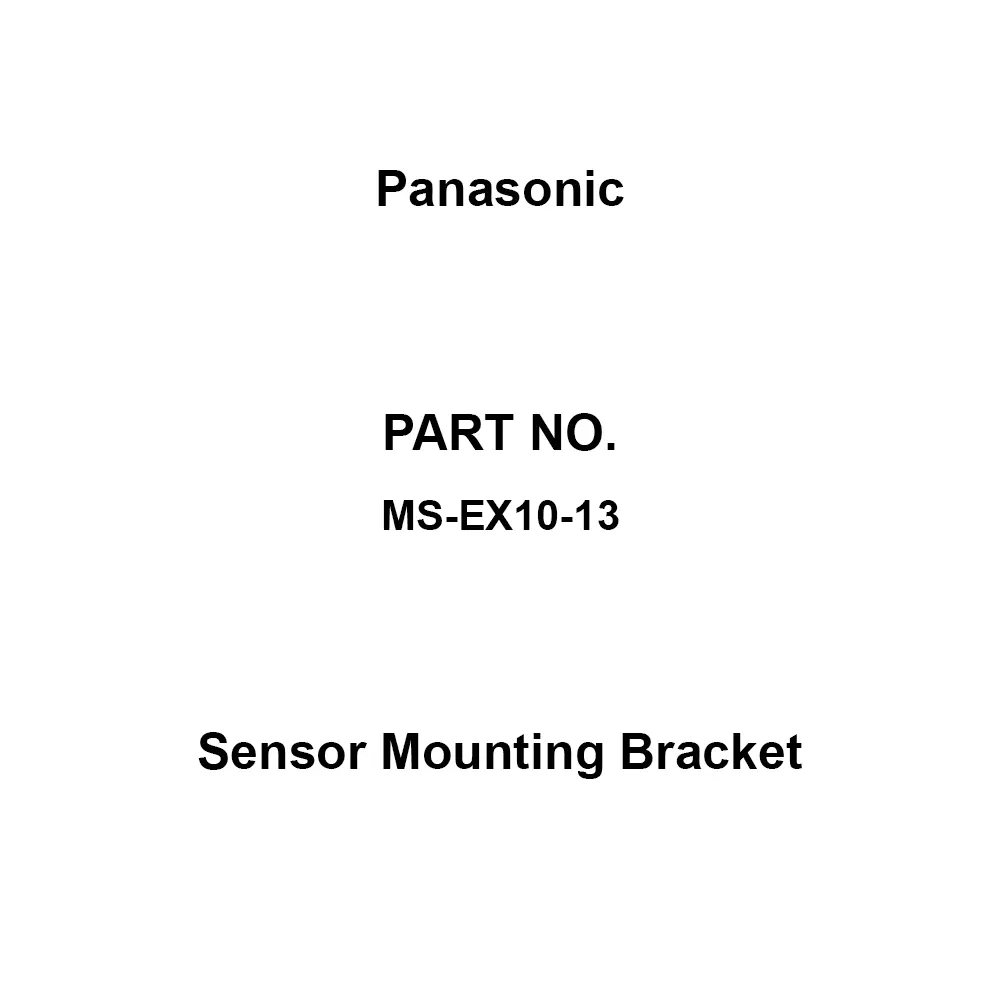 Panasonic Sensor Mounting Bracket L-type Specifications R2 Bending Radius, MS-EX10-13
