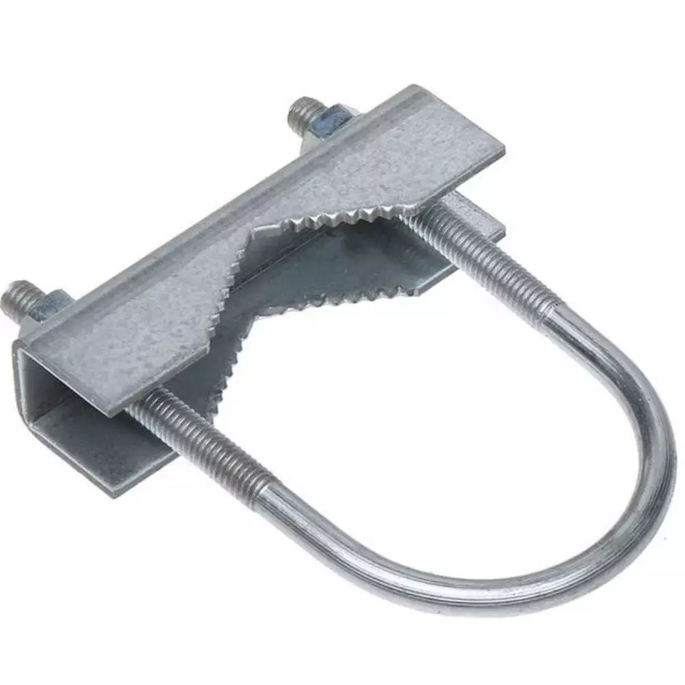 GENERIC U and Cut Clamp Stainless Steel with Nut and Washer Silver, MW-N33M-SROK