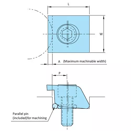 steel-smith-low-profile-clamps-machinable-type-50000-n-clamping-force-145-nm-screw-stroke-3106-23d