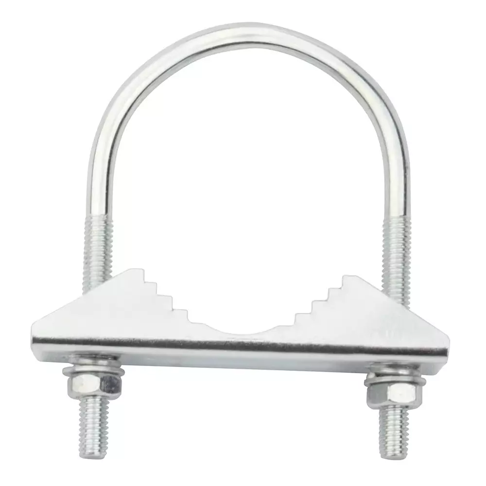 GENERIC U and Cut Clamp Stainless Steel Glossy Finish with Nut & Washer, MIC001-9