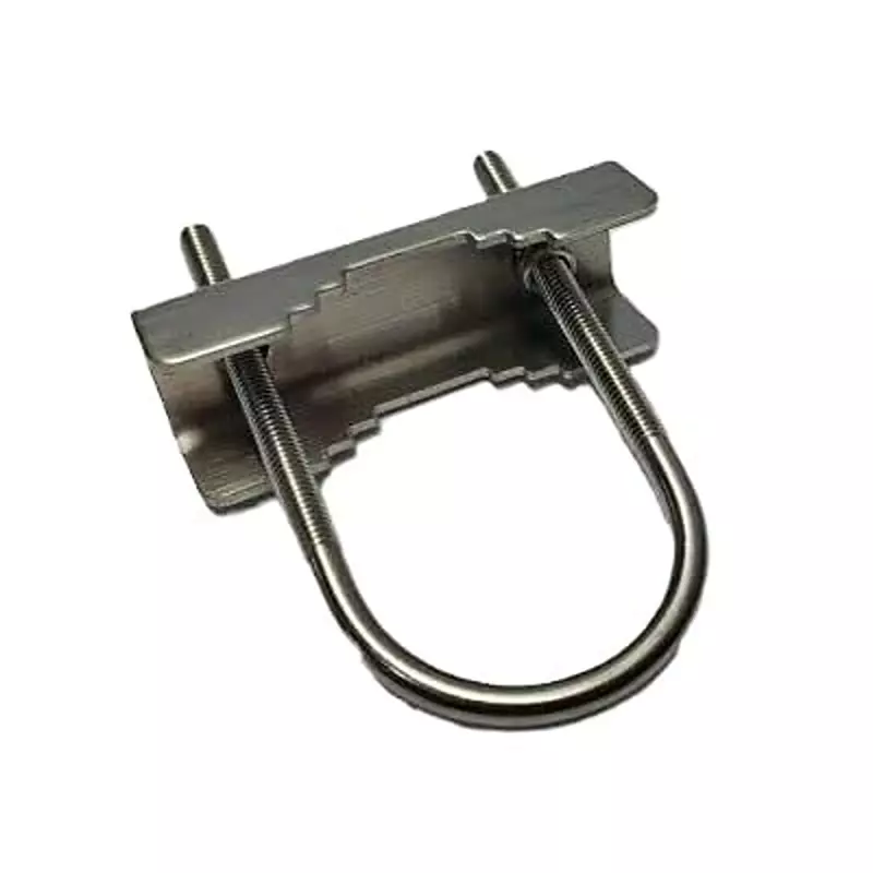 GENERIC U and Cut Clamp Stainless Steel with Nut and Washer Silver, OR-E4IL-HX50
