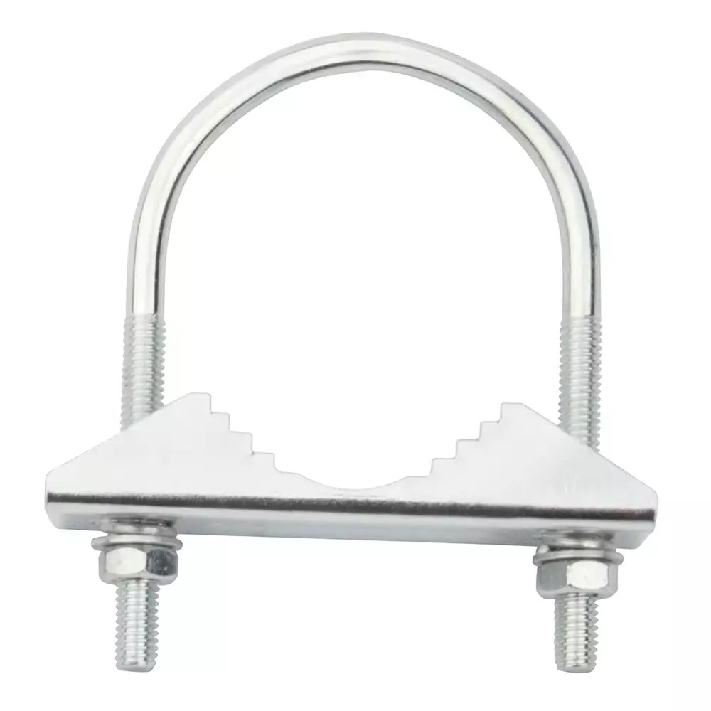 GENERIC U and Cut Clamp Stainless Steel Glossy Finish with Nut & Washer, MIC001-3